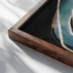 Mon atmosphere Francis Picabia close up dark wood mockup