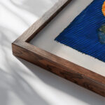 Mond around 1921 Karl Wiener close up dark wood mockup