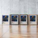 Mond around 1921 Karl Wiener framed posters mockup