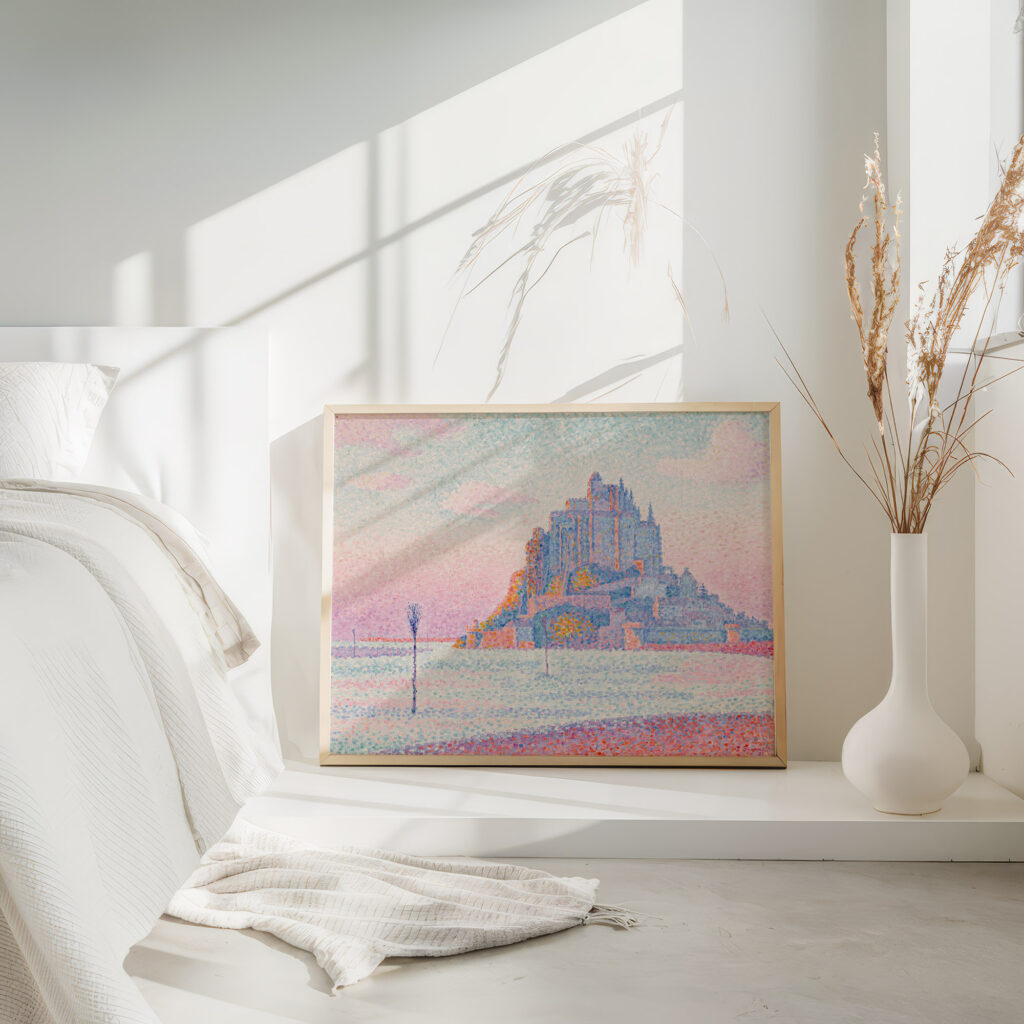 Mont Saint Michel Setting Sun 1897 Paul Signac 4 mockup