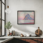 Mont Saint Michel Setting Sun 1897 Paul Signac 6 mockup