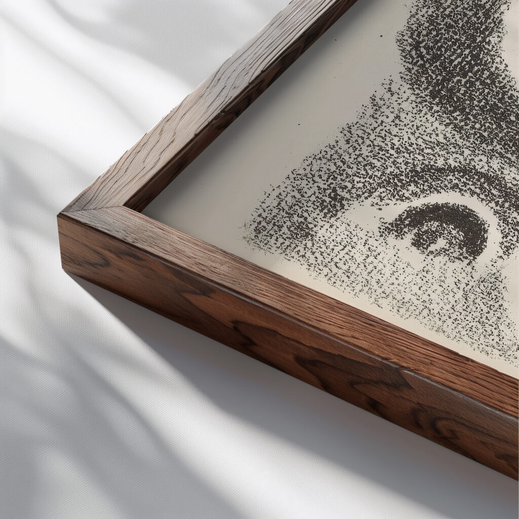 Montherlant H. La releve du matin. 1928 Robert Delaunay close up dark wood mockup