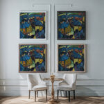 Montjoie Monschau II 1912 Hermann Stenner framed posters mockup