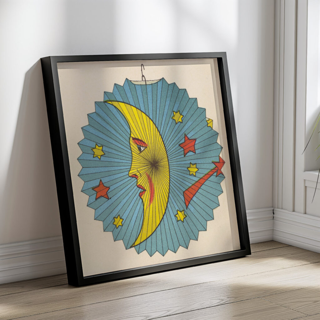Moon and stars lantern design ca 1880 Unknown 4 mockup