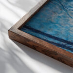 Moon night 1922 Wladyslaw Wankie close up dark wood mockup