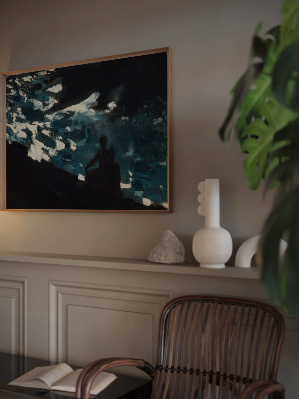 Moonlight on the Water circa 1906 Winslow Homer video mockup