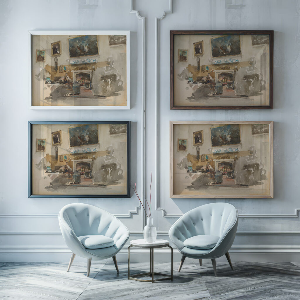 Moreby Hall 1882 1884 James Abbott McNeill Whistler framed posters mockup