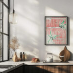 Morning glory illustration Watanabe Seitei 6 mockup