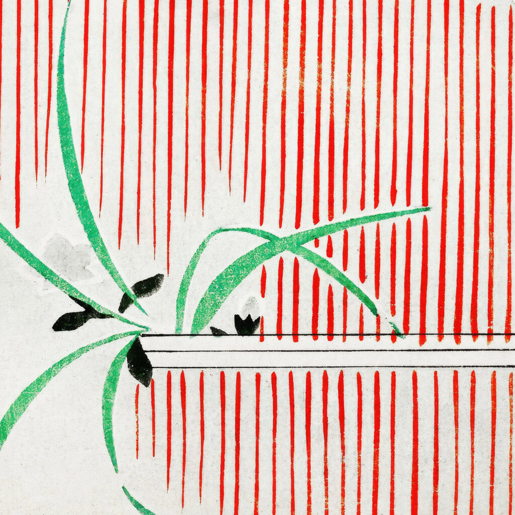 Morning glory illustration Watanabe Seitei 8 mockup