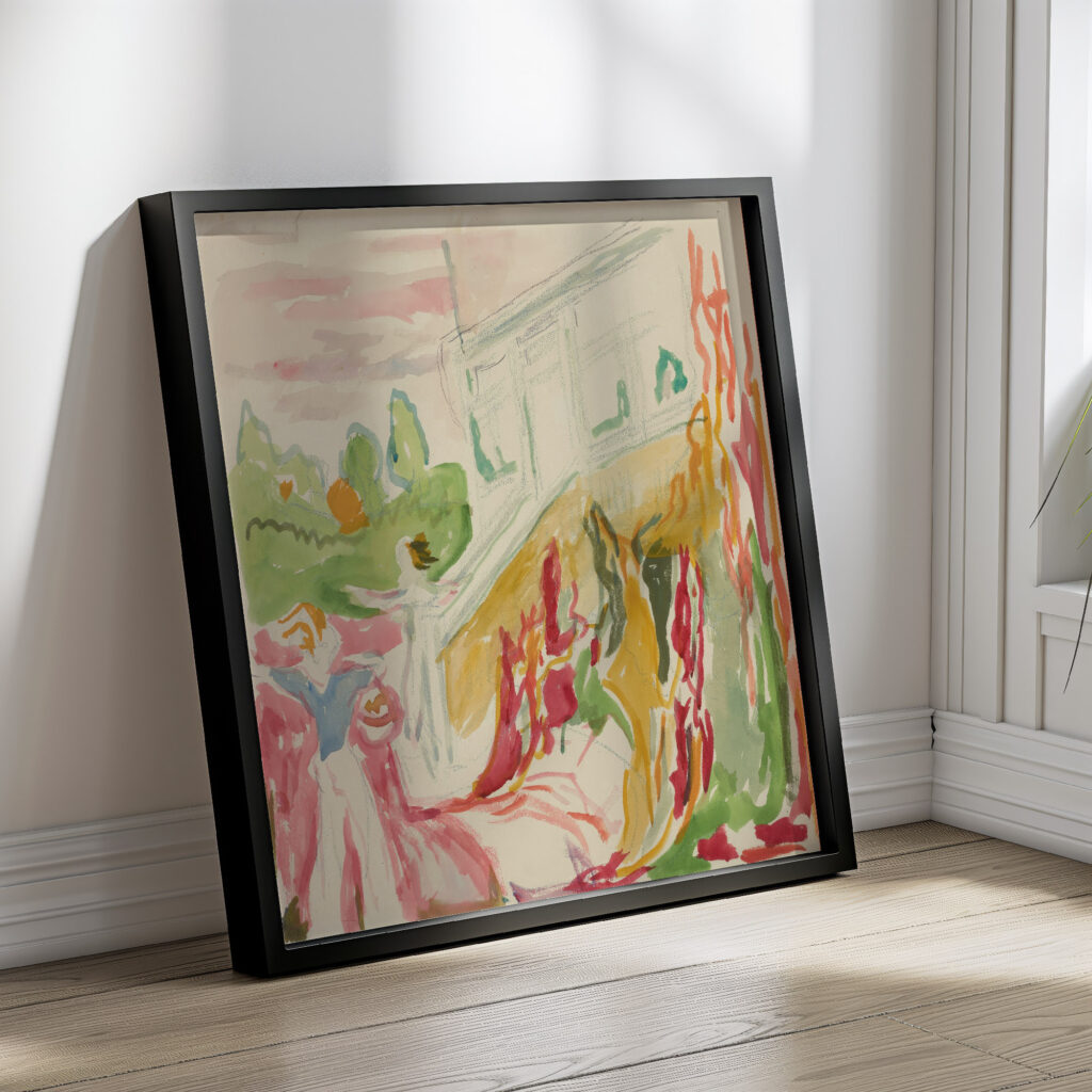 Mote ved veranda 1942 Edvard Munch 4 mockup