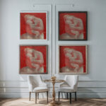 Mother Pink Madonna 1933 Mikulas Galanda framed posters mockup