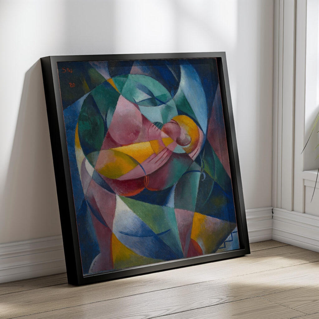 Mother and Child 1920 Fritz Stuckenberg 4 mockup