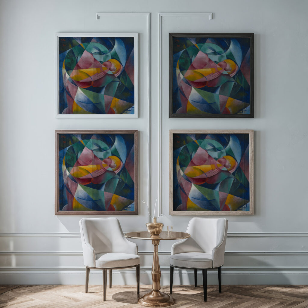 Mother and Child 1920 Fritz Stuckenberg framed posters mockup