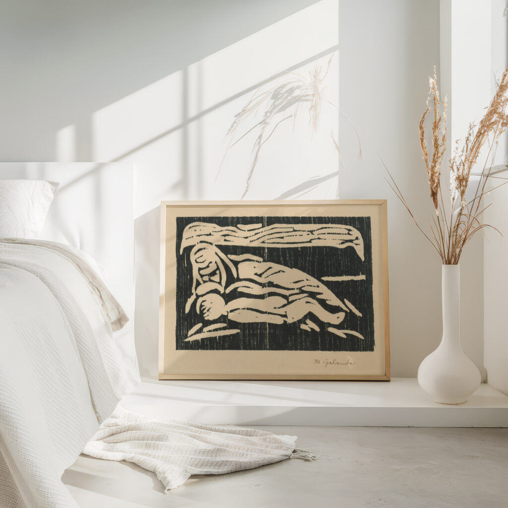 Mother with baby 1925 Mikulas Galanda 4 mockup