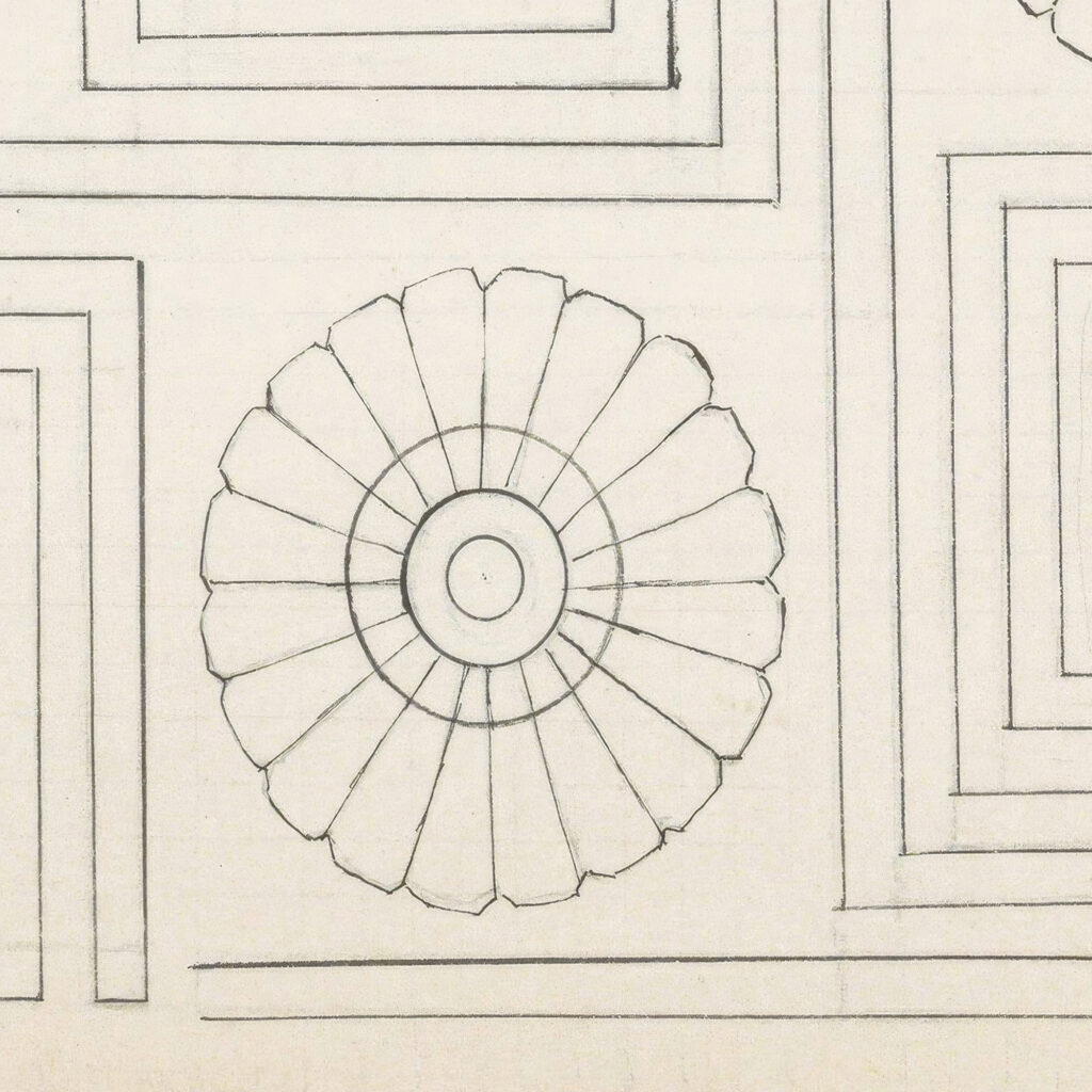 Motief met meander en gestileerde bloemen 1890 Johanna van de Kamer 8 mockup