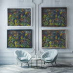 Mountain Landscape 1940–1944 Arnold Peter Weisz Kubincan framed posters mockup