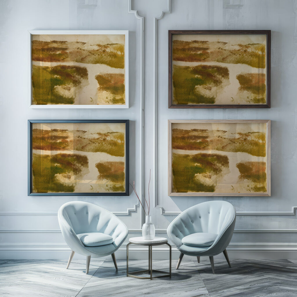 Mountain Landscape circa 1890 1893 Edgar Degas framed posters mockup