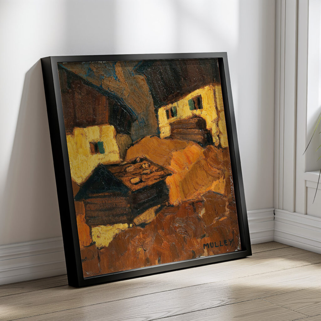 Mountain farm c. 1920 Oskar Mulley 4 mockup