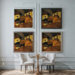 Mountain farm c. 1920 Oskar Mulley framed posters mockup