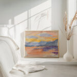 Mountain landscape in the evening sky Maria Wiik 4 mockup