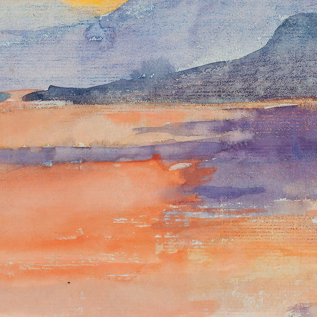 Mountain landscape in the evening sky Maria Wiik 8 mockup