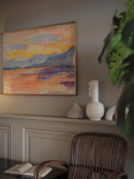 Mountain landscape in the evening sky Maria Wiik video mockup