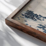 Mountains 1904 Augusto Giacometti close up dark wood mockup