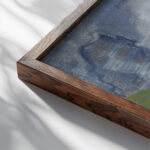 Mountainscape August Babberger close up dark wood mockup