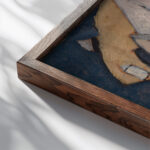 Movement No. 5 Provincetown Houses 1916 Marsden Hartley close up dark wood mockup