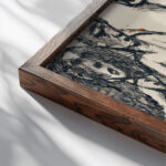 Moving Girls Louis Soutter close up dark wood mockup