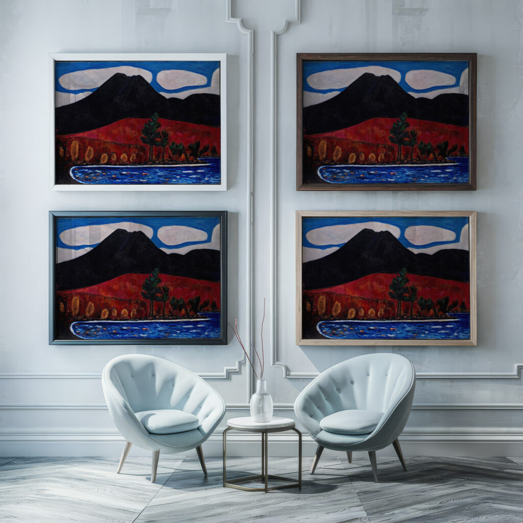 Mt. Katahdin Maine Autumn 1939–40 Marsden Hartley framed posters mockup