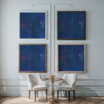 Munchen bei Nacht Marienplatz 1907 Charles Johann Palmie framed posters mockup