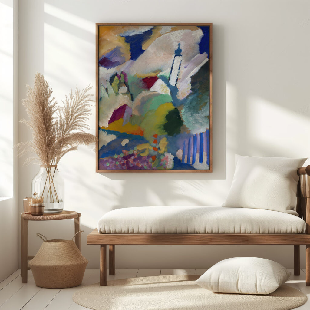 Murnau with church I 1910 Wassily Kandinsky 5 mockup