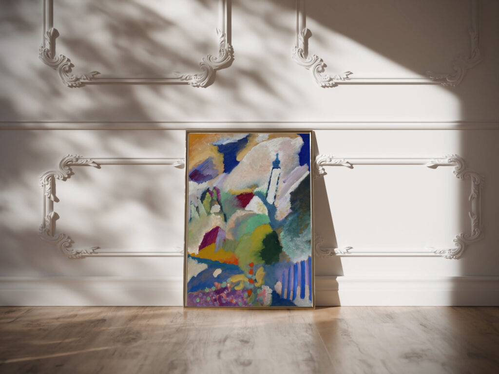 Murnau with church I 1910 Wassily Kandinsky video mockup