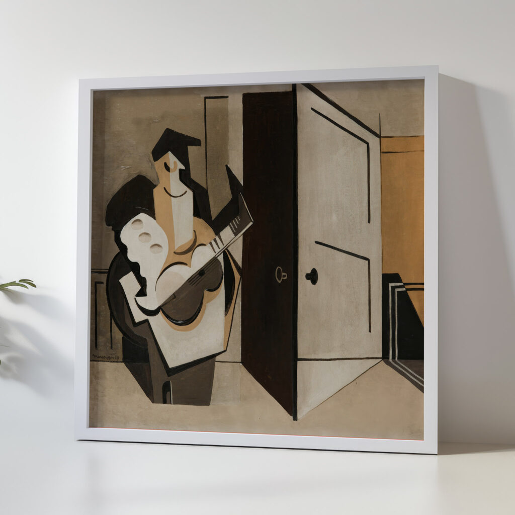 Musicien Dans Un Interieur 1929 Louis Marcoussis 5 mockup