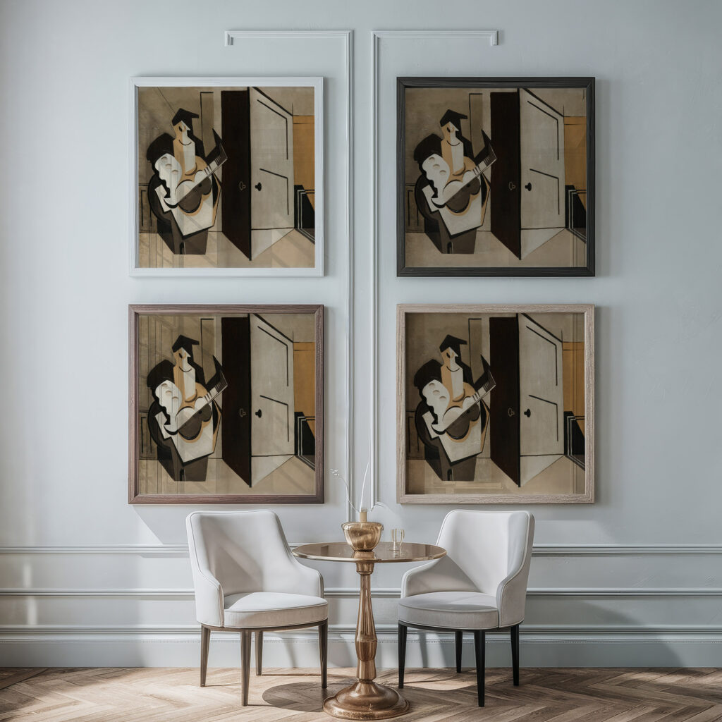 Musicien Dans Un Interieur 1929 Louis Marcoussis framed posters mockup