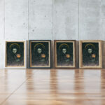 Mutter around 1922 Karl Wiener framed posters mockup