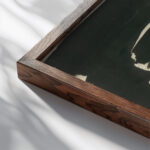 Muz pri sviecke Konstantin 1922–1926 Konstantin Bauer close up dark wood mockup