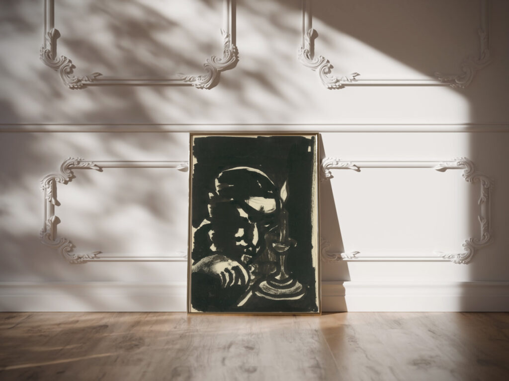 Muz pri sviecke Konstantin 1922–1926 Konstantin Bauer video mockup