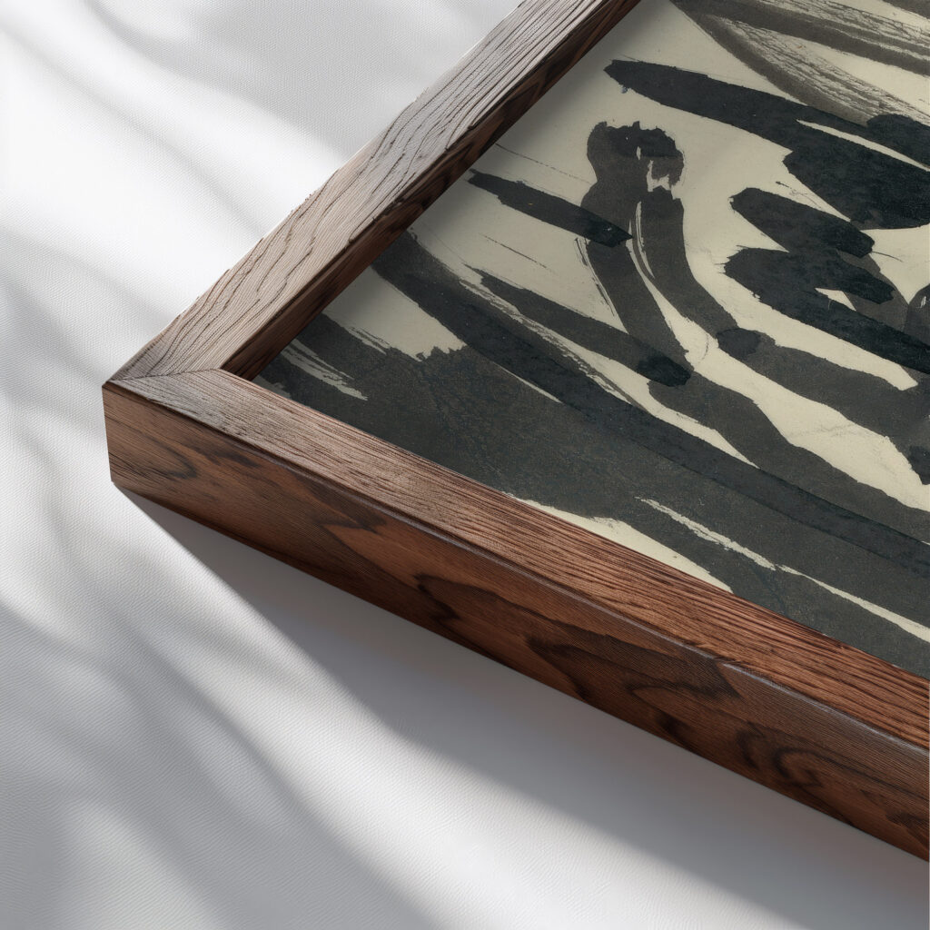 Muzske akty 1924–1927 Konstantin Bauer close up dark wood mockup