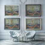 Mystical Shore 1897 Edvard Munch 1 framed posters mockup