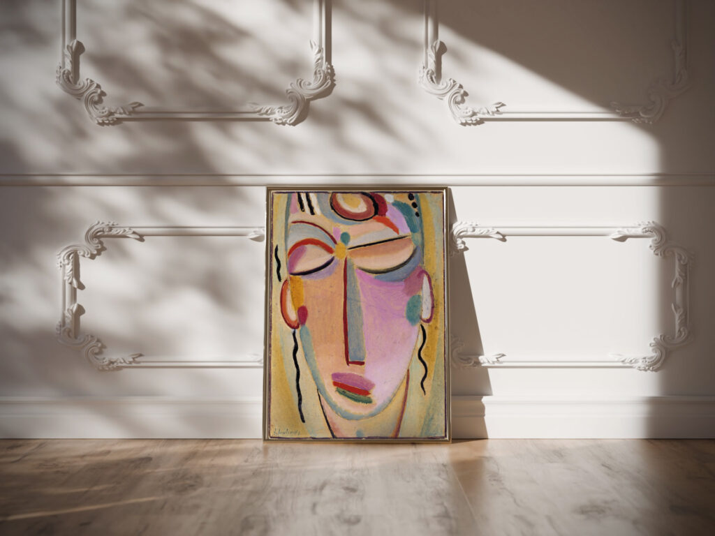 Mystical head Meditation 1918 Alexej von Jawlensky video mockup