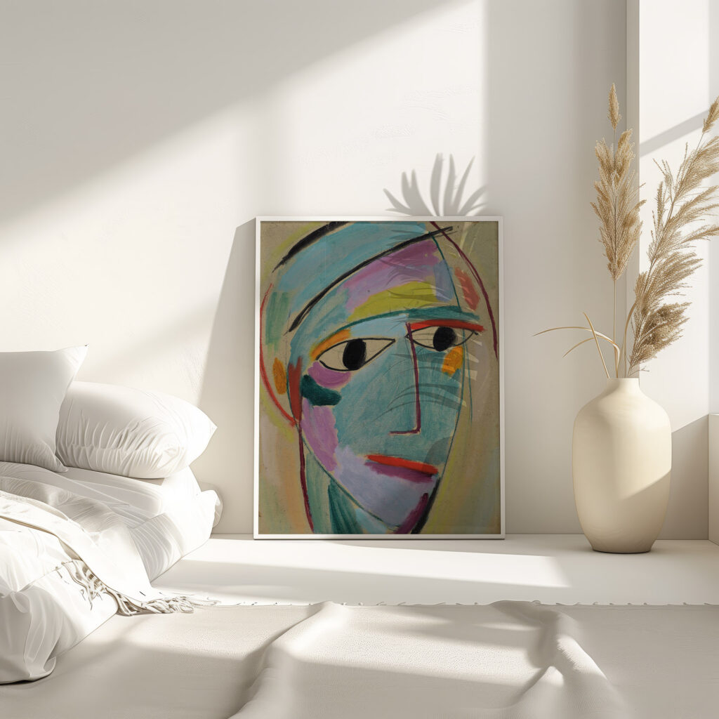 Mystical head Three quarter profile 1917 Alexej von Jawlensky 4 mockup