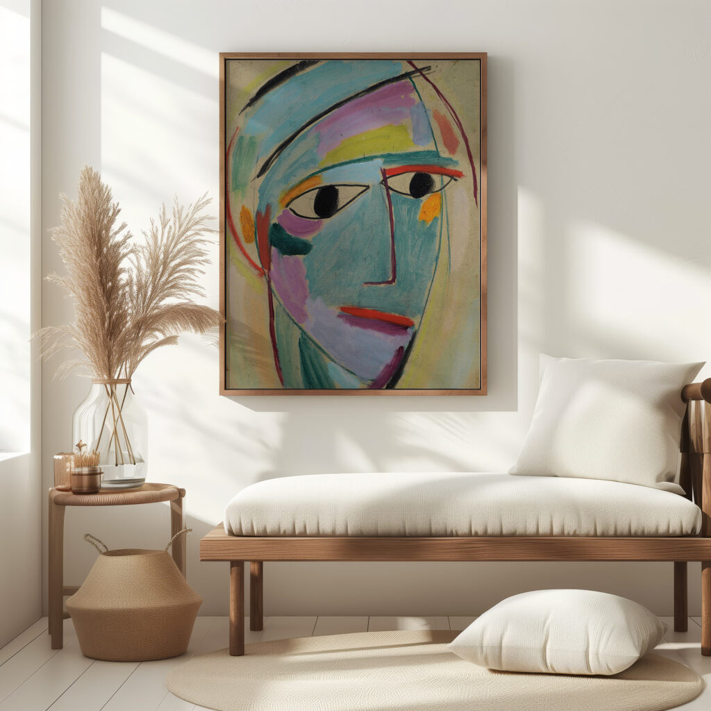 Mystical head Three quarter profile 1917 Alexej von Jawlensky 5 mockup