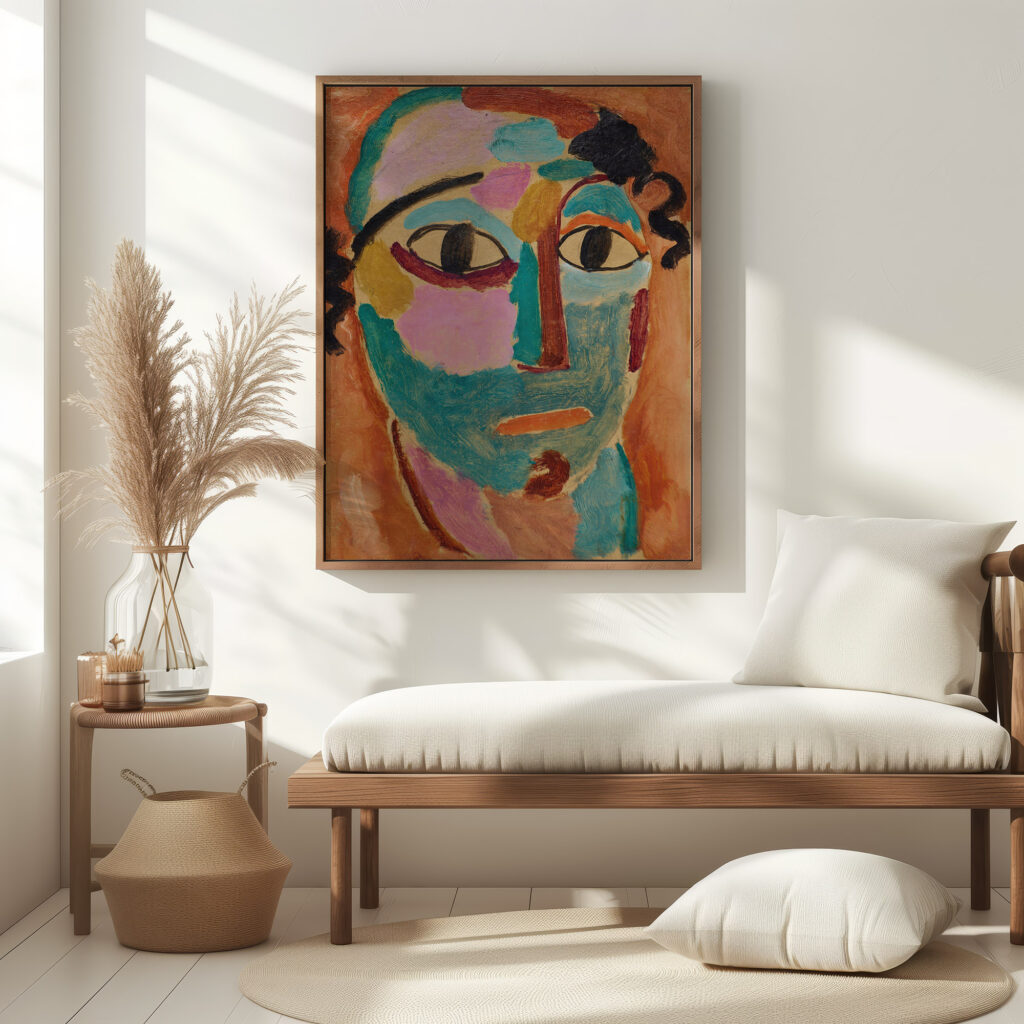 Mysticher Kopf Das Staunen 1917 Alexej von Jawlensky 5 mockup