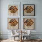 Mz 58 Worte ‘der 1920 Kurt Schwitters framed posters mockup