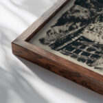 Na lampe 1927 Konstantin Bauer close up dark wood mockup