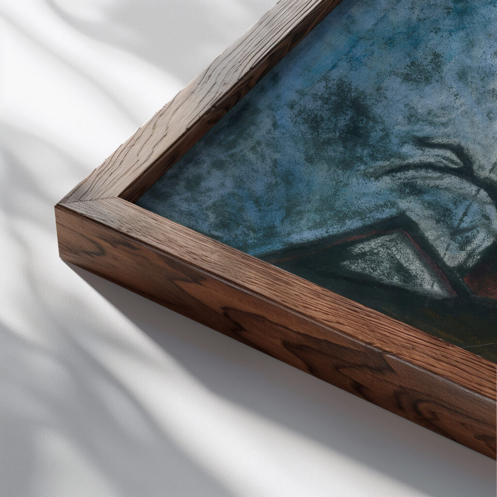 Na okraji mesta 1927 Konstantin Bauer close up dark wood mockup
