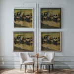 Na trhu 1921 Konstantin Bauer framed posters mockup