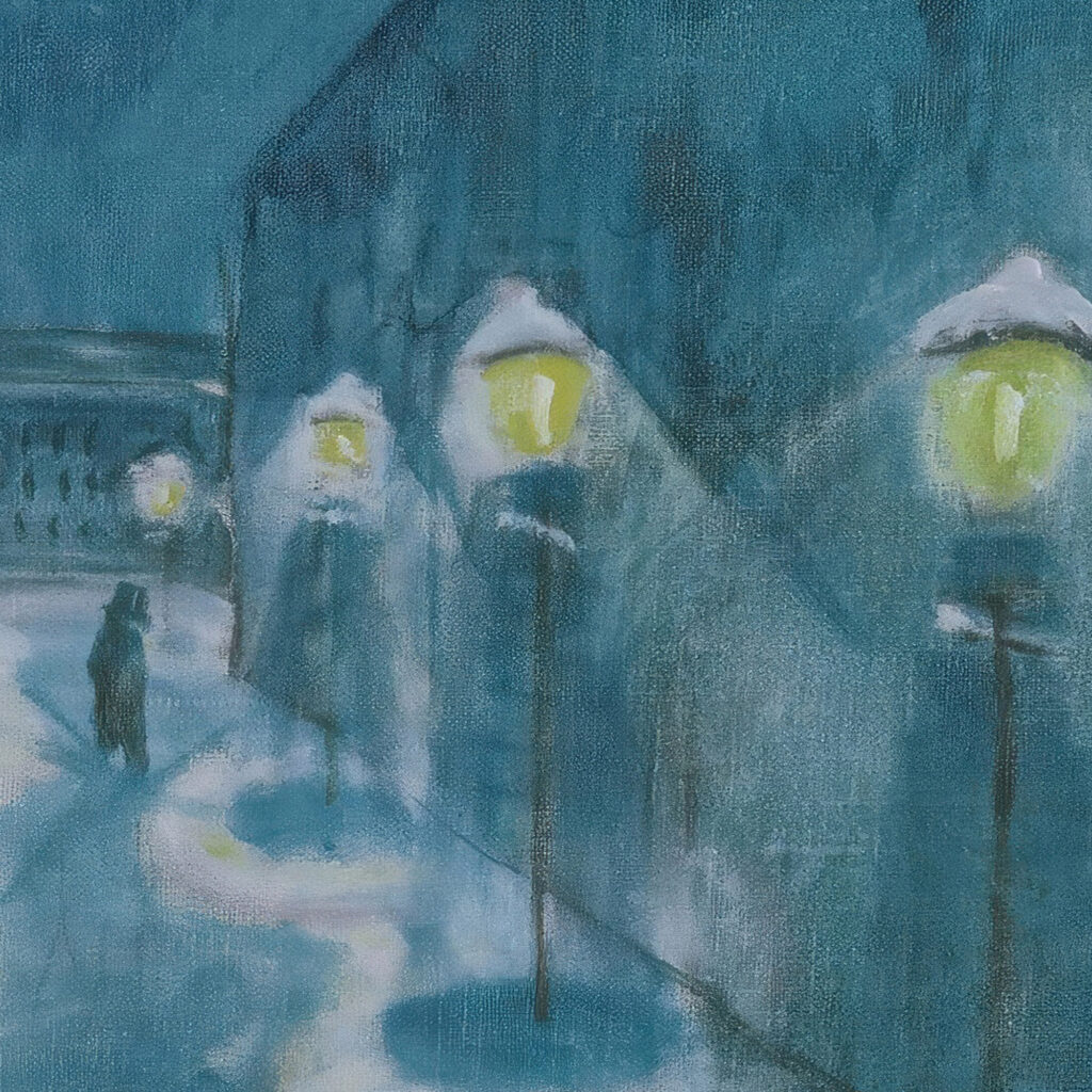 Nachtliche Strasse Street By Night 1922 Walter Gramatte 8 mockup